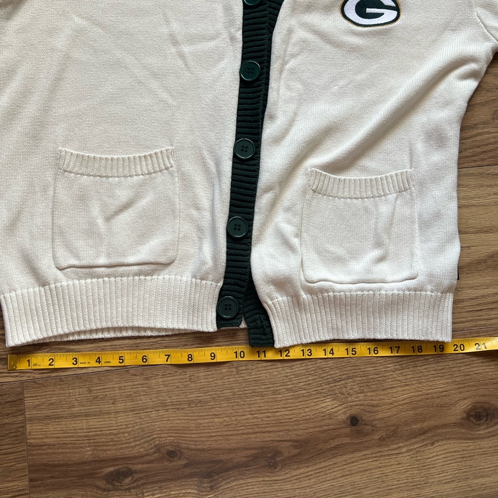 Green Bay Packers Wild Collective Women’s Vintage Cardigan - Picture 6 of 8